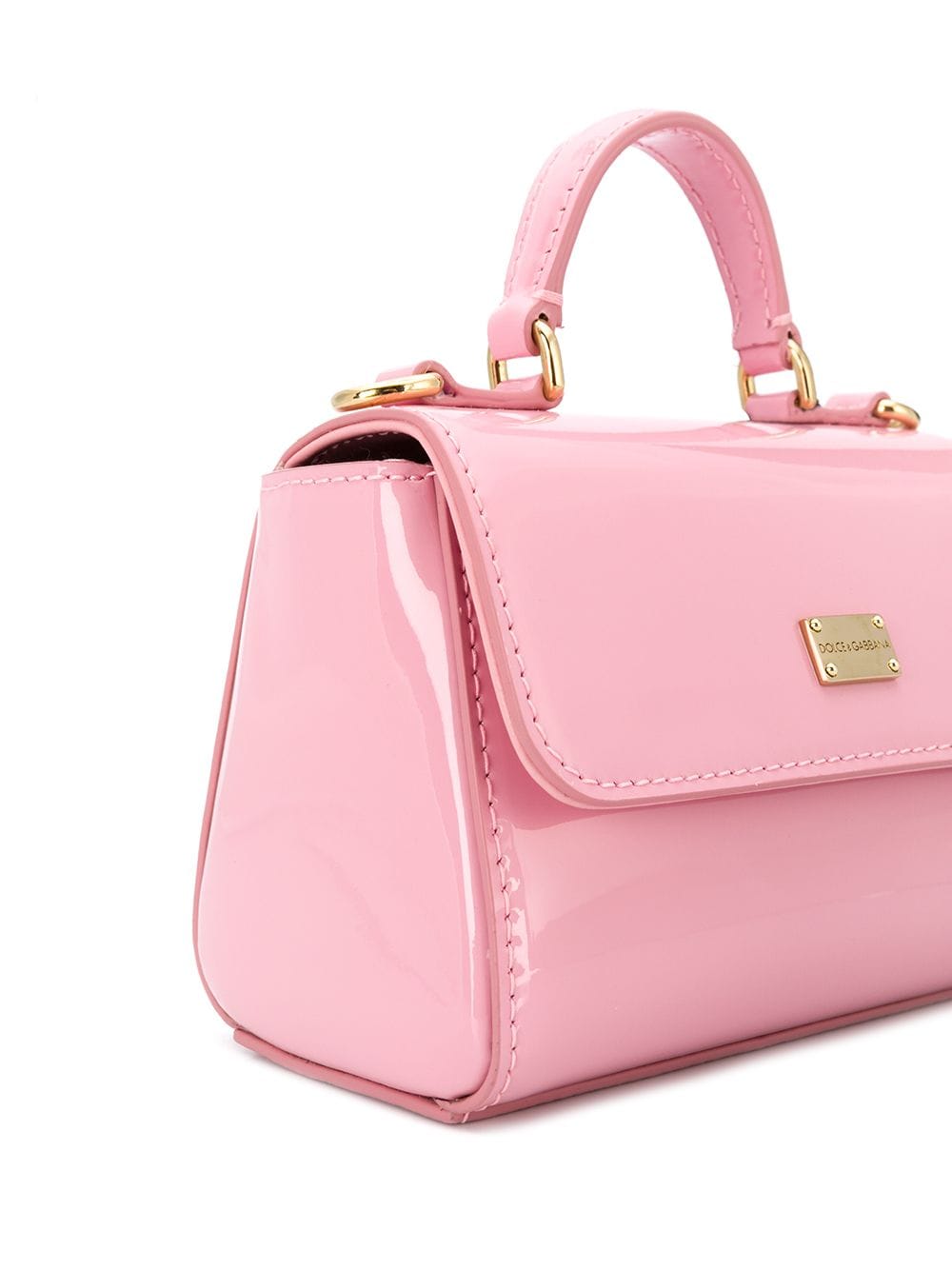 Dolce & Gabbana Kids - Pink Patent Leather Shoulder Bag